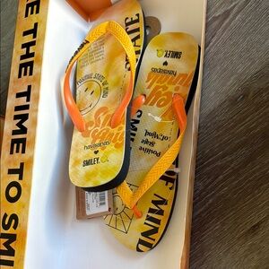 Havaianas Vibrant Yellow and Orange Flip Flops